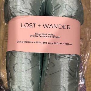 Lost + Wander Sage Green Neck Pillow